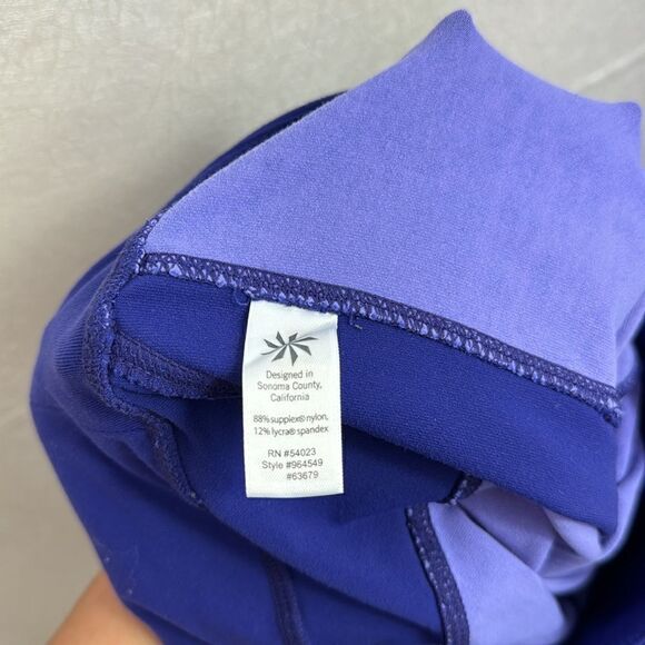 Athleta Crush Connect Capri Leggings Blue/Purple XS - Picture 5 of 5
